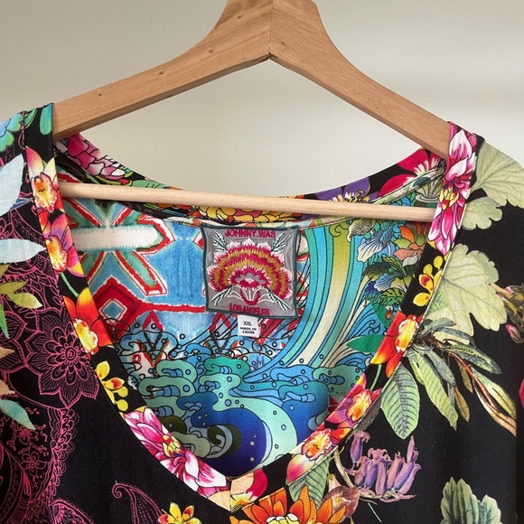 Johnny Was Women’s Floral Multicolor Women's Top Size XXL - Picture 3 of 5